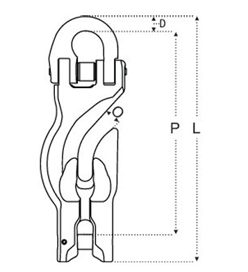 Crochet raccourcisseur avec connexion directe Grade 100