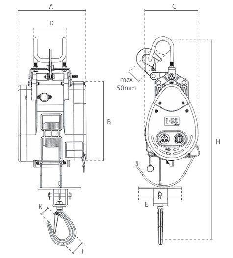 Treuil de levage électrique DKL