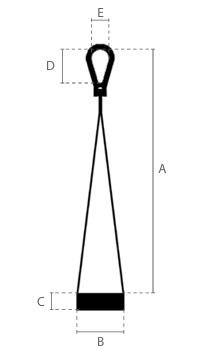 Triangle de suspension pour treuil électrique DKL - 160 / 230 / 500