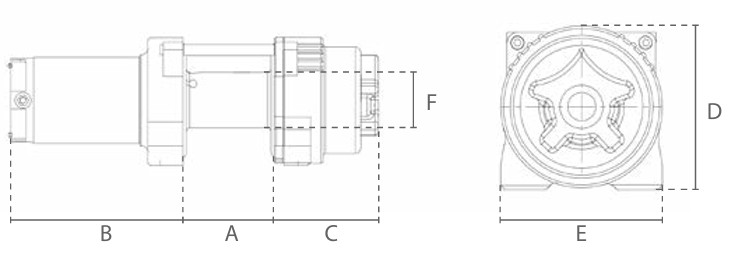 Treuil de traction électrique 12V DC – 1360 kg