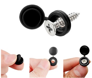 Cache Vis à Charnière en Plastique - Lot de 240 pièces.