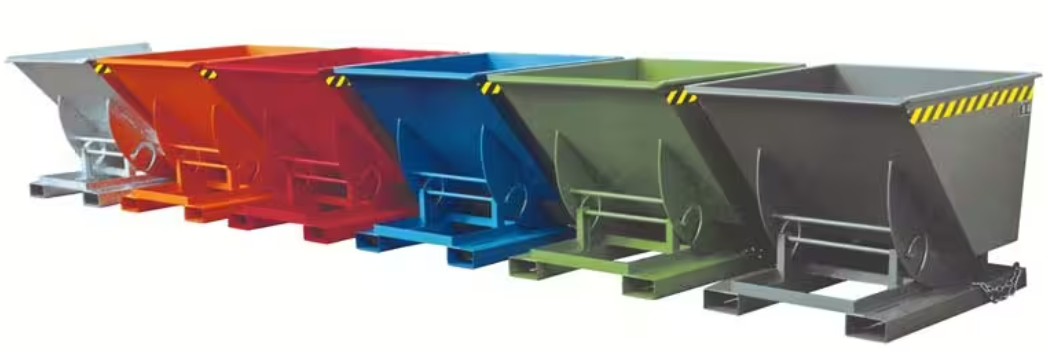 Benne basculante à mécanisme dérouleur de 500 à 1500 litres - Bauer